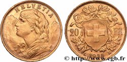 GOLD-, PALLADIUM- UND PLATIN-INVESTITIONEN 20 Francs &nbsp;Vreneli&nbsp; 1935 Berne