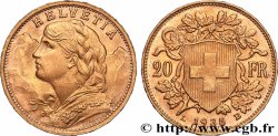 ORO, PALADIO Y PLATINO INVERSIÓN 20 Francs &nbsp;Vreneli&nbsp; 1935 Berne