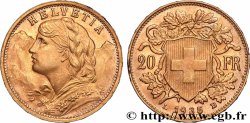 GOLD, PALLADIUM & PLATINUM INVESTMENT 20 Francs &nbsp;Vreneli&nbsp; 1935 Berne
