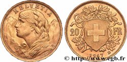 GOLD, PALLADIUM & PLATINUM INVESTMENT 20 Francs or &nbsp;Vreneli&nbsp; 1947 Berne