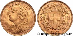 GOLD, PALLADIUM & PLATINUM INVESTMENT 20 Francs or &nbsp;Vreneli&nbsp; 1947 Berne
