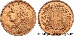 GOLD, PALLADIUM & PLATINUM INVESTMENT 20 Francs or &nbsp;Vreneli&nbsp; 1947 Berne