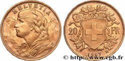 ORO, PALADIO Y PLATINO INVERSIÓN 20 Francs or &nbsp;Vreneli&nbsp; 1947 Berne