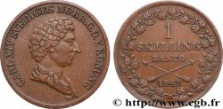 SWEDEN 1 Skilling Banco Charles XIV 1842 