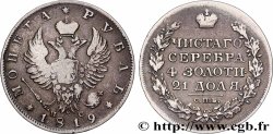 RUSSIA - ALEXANDER I 1 Rouble aigle bicéphale 1819 Saint-Petersbourg