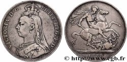 UNITED KINGDOM 1 Crown Victoria buste du jubilé 1889 Lindres