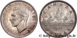 CANADA 1 Dollar Georges VI 1951 