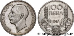BULGARIA 100 Leva Boris III 1937 Kremnica