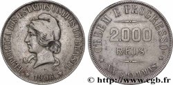 BRAZIL 2000 Reis 1906 Rio de Janeiro