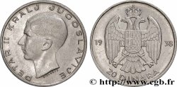 YUGOSLAVIA 20 Dinara Pierre II 1938 Belgrade