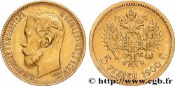 RUSSIA - NICHOLAS II 5 Roubles 1900 Saint-Petersbourg