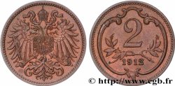 AUSTRIA 2 Heller François-Joseph Ier 1912 