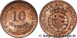 ANGOLA 10 Centavos monnayage colonial Portugais 1949 