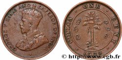 CEYLON 1 Cent Georges V 1929 Londres