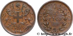 BRITISH INDIA 1/2 Pice 1853 