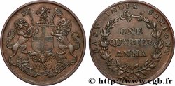 BRITISH INDIA 1/4 Anna East India Company 1835 Calcutta