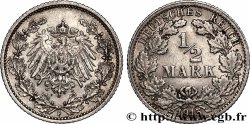 GERMANIA 1/2 Mark Empire aigle impérial 1915 Stuttgart - F