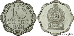 SRI LANKA 10 Cents emblème 1988 