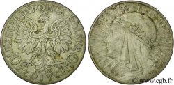 POLONIA 10 Zlotych aigle / reine Jadwiga 1933 Varsovie