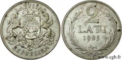 LATVIA 2 Lati emblème 1925 Londres XF 