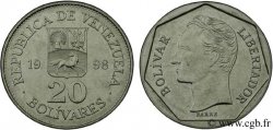 VENEZUELA 20 Bolivares emblème / Bolivar 1998  SPL 