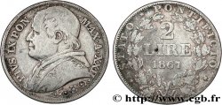VATICAN ET ÉTATS PONTIFICAUX 2 Lire Pie IX an XXII 1867 Rome