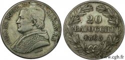 VATICAN ET ÉTATS PONTIFICAUX 20 Baiocchi Pie IX an XX 1865 Rome