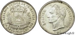VENEZUELA 1/2 Bolivar emblème 1946 Philadelphie SC 