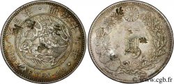 JAPON 1 Yen dragon an 18 Meiji avec contremarques chinoises 1885  TTB 