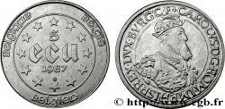 BELGIQUE 5 Ecu Charles Quint 1987 