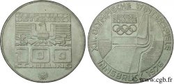 AUTRICHE 100 Schilling J.O. d’hiver d’Innsbruck 1976 - tremplin olympique, aigle de Hall 1976 Hall
