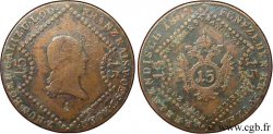 AUTRICHE 15 Kreuzer empereur François Ier / aigle bicéphale 1807 Vienne TB 