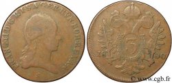 ÖSTERREICH 3 Kreuzer François II / aigle bicéphale 1800 Schmollnitz - S S 