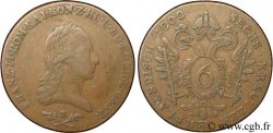 AUTRICHE 6 Kreuzer François II / aigle bicéphale 1800 Schmollnitz - S TB+ 