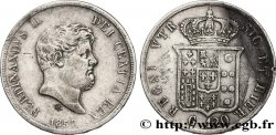 ITALIE - ROYAUME DES DEUX-SICILES 120 Grana Ferdinand II, roi de Naples et Sicile 1859 Naples TTB 