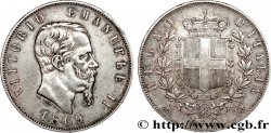 ITALIE 5 Lire Victor Emmanuel II 1869 Milan