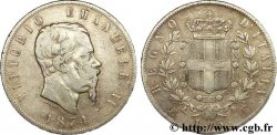 ITALIE 5 Lire Victor Emmanuel II 1874 Milan