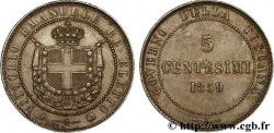 ITALIA - TOSCANA 5 Centesimi Gouvernement de la Toscane, Victor Emmanuel, armes de Savoie 1859 Birmingham