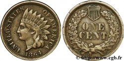 ÉTATS-UNIS D AMÉRIQUE 1 Cent tête d’indien, 3e type 1864 