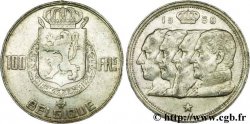 BELGIQUE 100 Francs armes au lion / portraits des quatre rois de Belgique, légende française 1950 