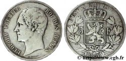 BELGIQUE 5 Francs Léopold Ier 1850 