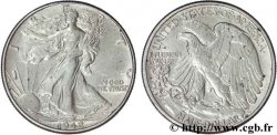ÉTATS-UNIS D&nbsp;AMÉRIQUE 1/2 Dollar Walking Liberty 1942 Philadelphie TTB+ 