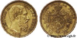BELGIQUE 20 Francs Léopold II 1870 Bruxelles