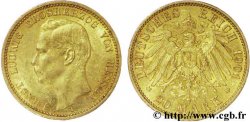 GERMANY - HESSE 20 Mark or Grand-Duché de Hesse Ernest-Louis Grand- Duc, 2e type 1901 Berlin AU55 
