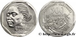GABON Essai de 500 Francs femme africaine 1985 Paris FDC 