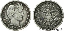 ÉTATS-UNIS D&nbsp;AMÉRIQUE 1/4 Dollar Barber 1895 Philadelphie