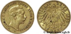 ALLEMAGNE - PRUSSE 10 Mark or, 2e type Guillaume II empereur d Allemagne, roi de Prusse / aigle impérial 1897 Berlin