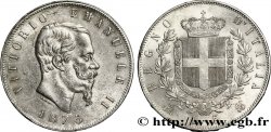 ITALIE 5 Lire Victor Emmanuel II 1875 Milan