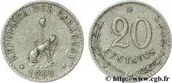 PARAGUAY 20 Centavos lion et pique surmontée d’un bonnet phrygien 1900  TTB 