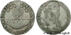 BOLIVIA 4 Soles portrait de Bolivar lauré / lamas sous palmier 1830 Potosi F 